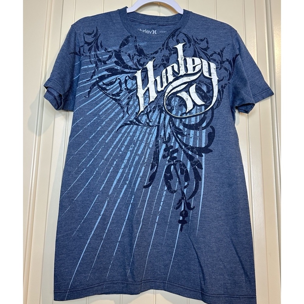 Hurley Short Sleeve Crew Neck Regular Fit T-Shirt Sz M Made for Buckle 90s Y2K